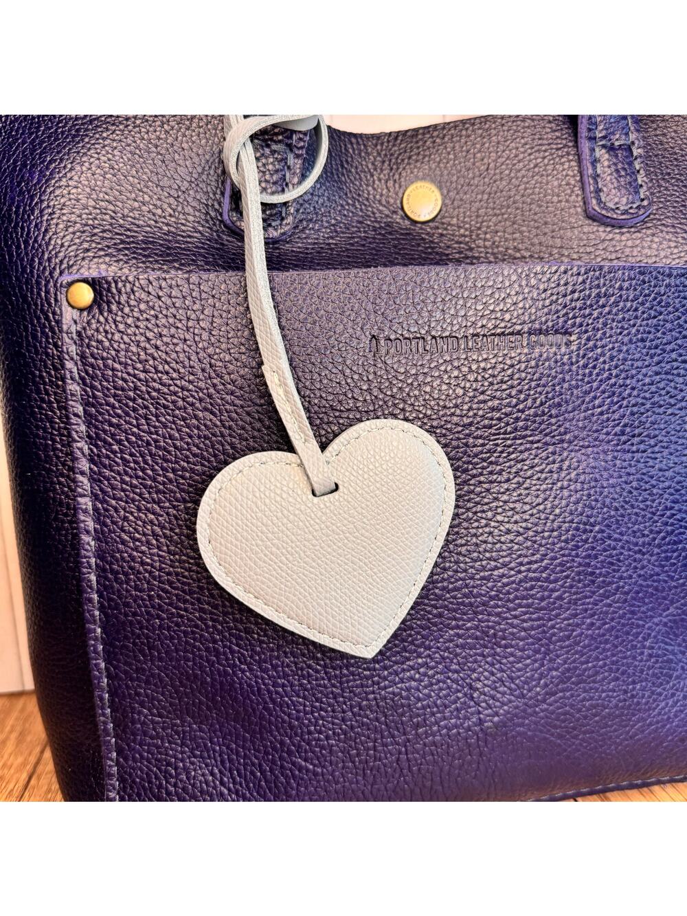 Light Gray Neutral Heart Vegan Purse Charm Bag Charm Flair Gift for Her Hearts